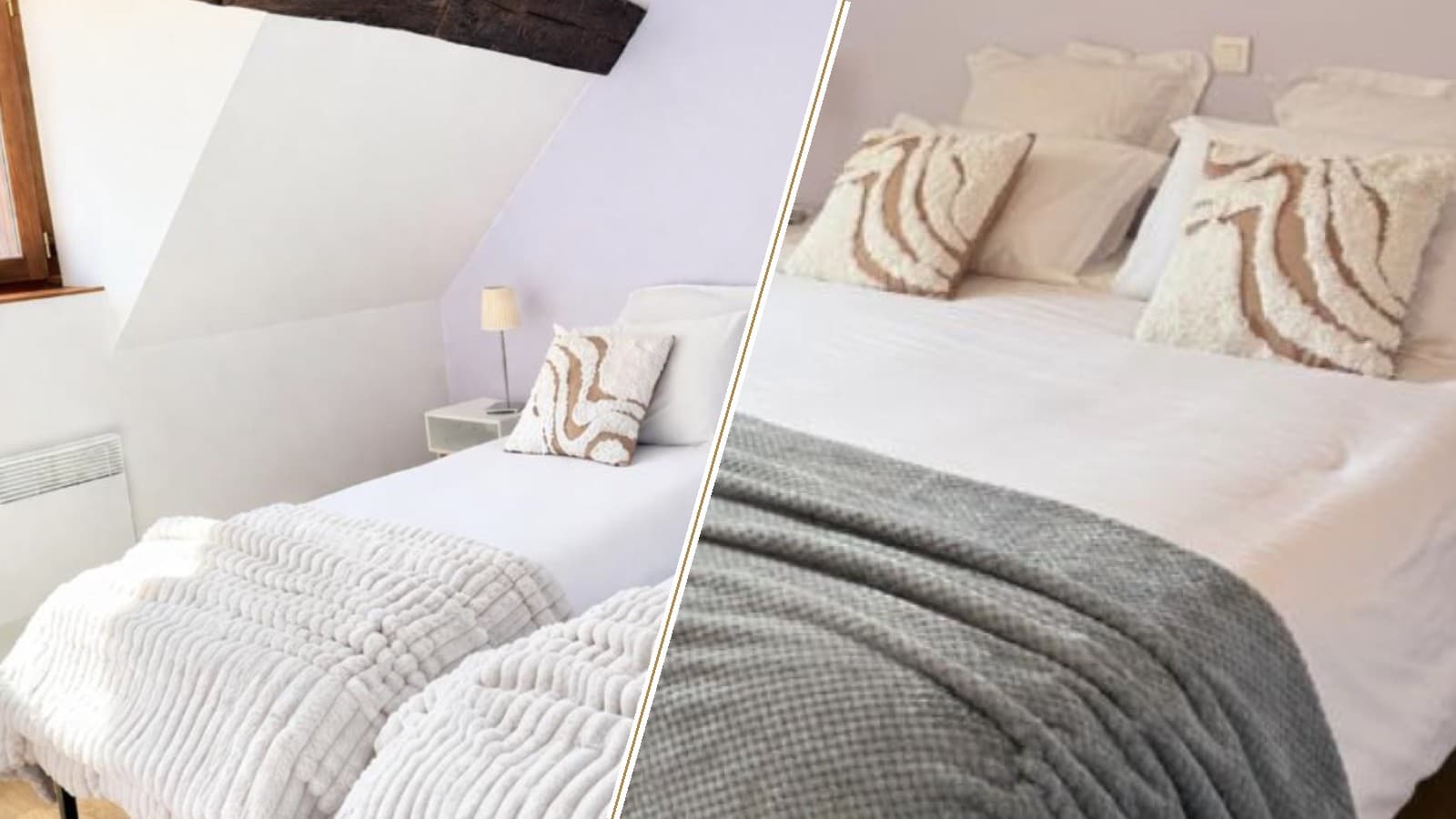 Chambre 2 : deux lits simples ou un lit double, au choix
